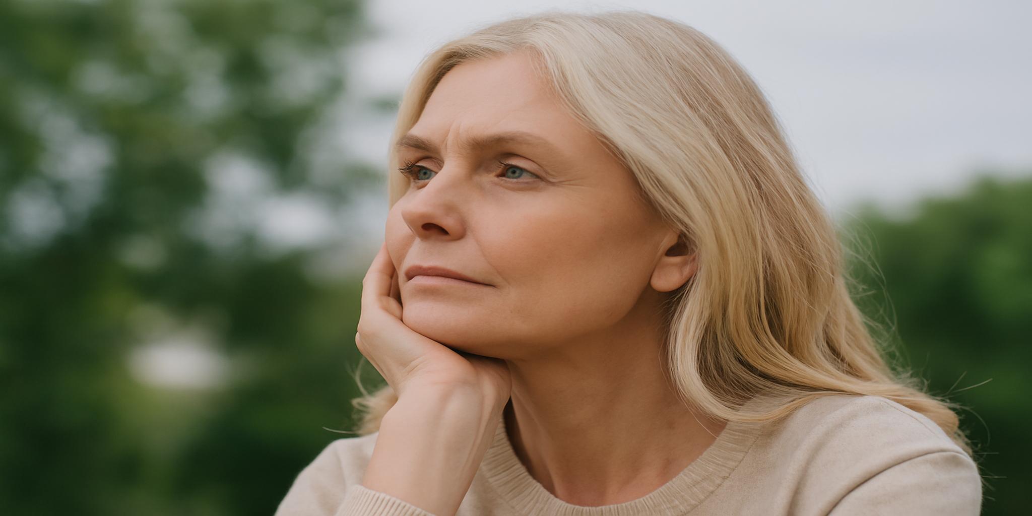 Žena u menopauzi podržana Premier Collagenom