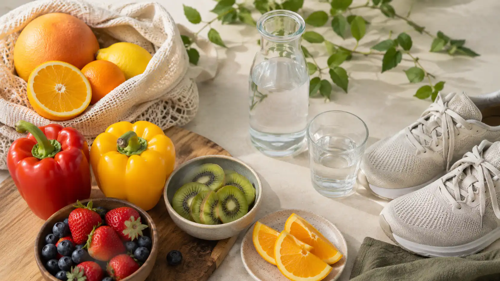 Vitamin C, hidratacija i kretanje kao podrška kolagenu posle 40